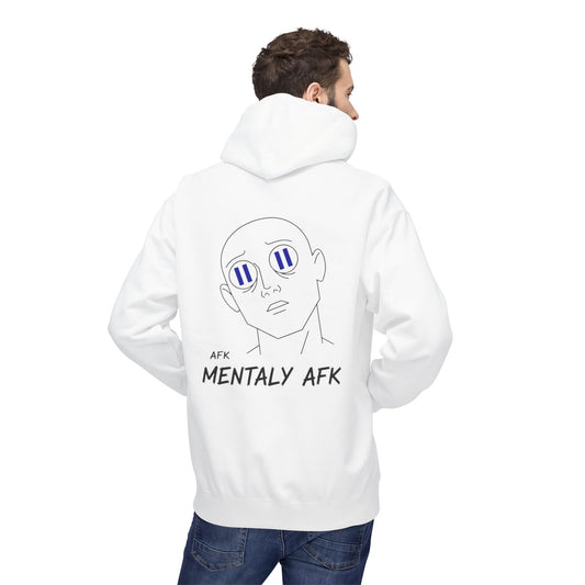 Mentally AFK Hoodie | Minimalist Anime Line Art Hoodie β HoodnTee