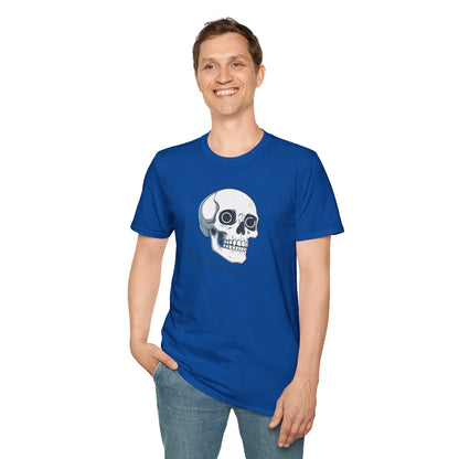 Skull Graphic T-Shirt — “Expectations Not Found” Front & 2026 Loading Back