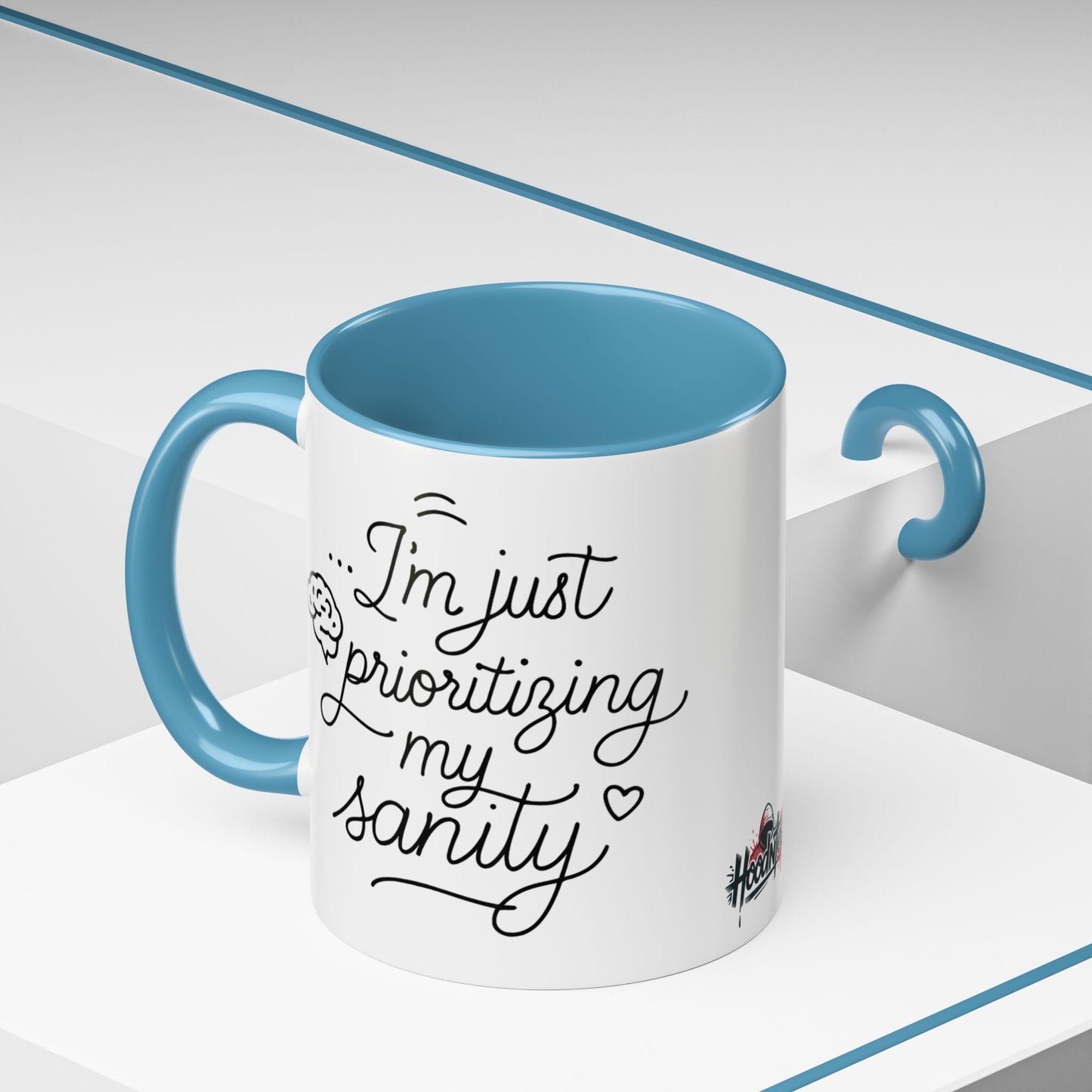 HoodnTee Mug | Prioritizing My Sanity Coffee Mug 🧠☕