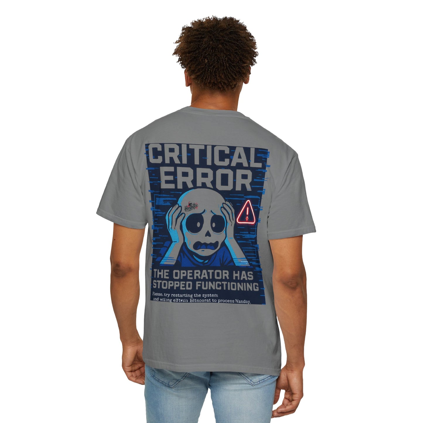 HoodnTee Shirt | Critical Error Skull T-Shirt — “404 Brain Not Found” Graphic Tee 💀