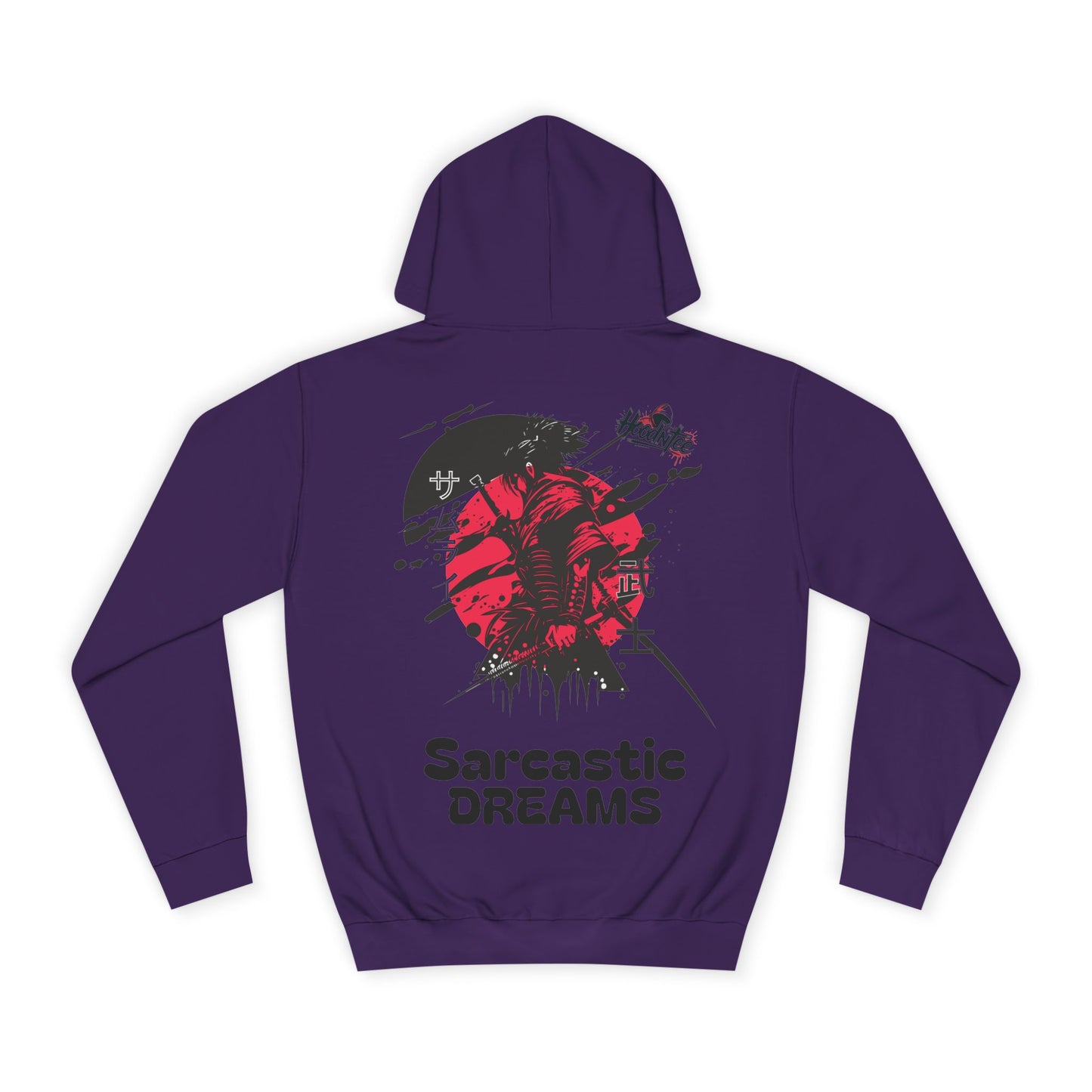 HoodnTee Hoodie - Red Samurai Unisex Hoodie - Sarcastic Dreams