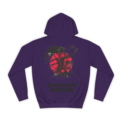 HoodnTee Hoodie - Red Samurai Unisex Hoodie - Sarcastic Dreams