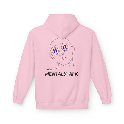 Mentally AFK Hoodie | Minimalist Anime Line Art Hoodie – HoodnTee