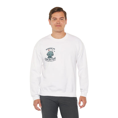 HoodnTee Sweatshirt | Please Do Not Disturb Sweatshirt — Cute Meditating Robot Crewneck 🤖