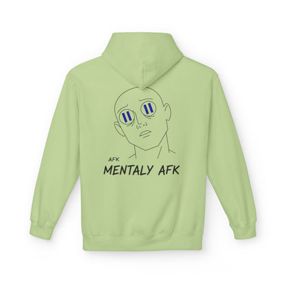 Mentally AFK Hoodie | Minimalist Anime Line Art Hoodie – HoodnTee