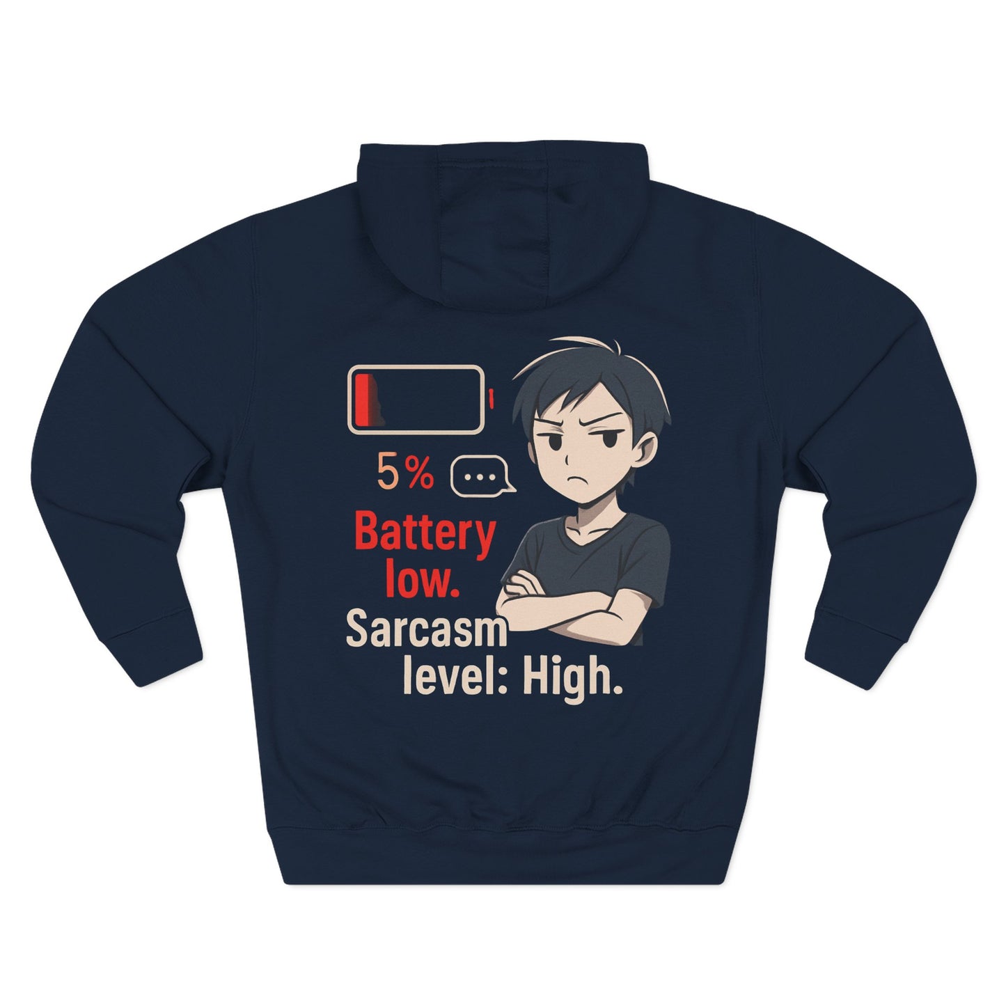 HoodnTee Hoodie | Battery Low Anime Hoodie 🔋😫