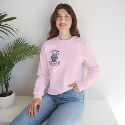 HoodnTee Sweatshirt | Please Do Not Disturb Sweatshirt — Cute Meditating Robot Crewneck 🤖
