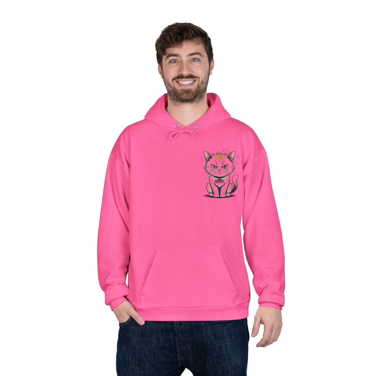 Funny Cat Coffee Hoodie – “Give Me Coffee or Give Me a Reason” Statement Pullover