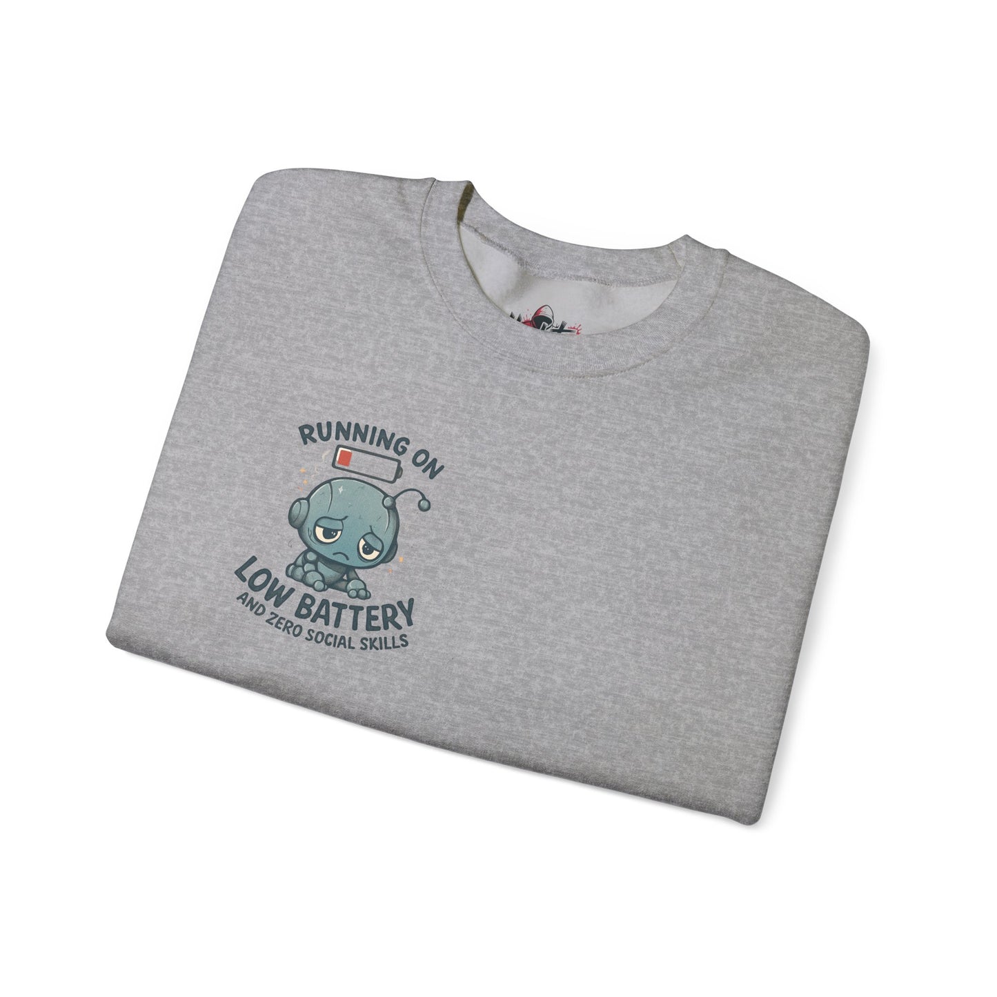 HoodnTee Sweatshirt | Please Do Not Disturb Sweatshirt — Cute Meditating Robot Crewneck 🤖