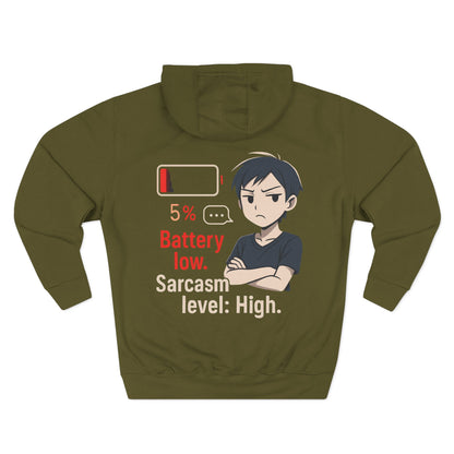 HoodnTee Hoodie | Battery Low Anime Hoodie 🔋😫