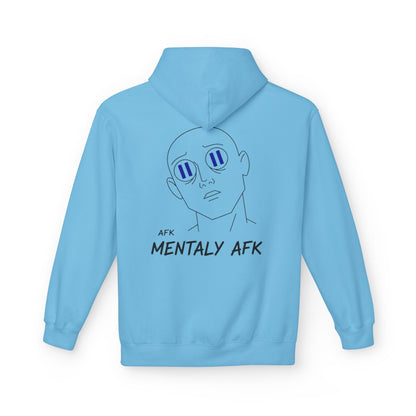 Mentally AFK Hoodie | Minimalist Anime Line Art Hoodie – HoodnTee