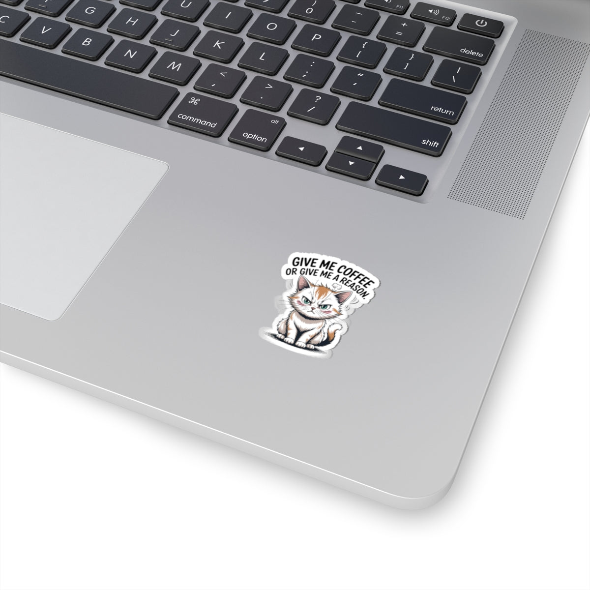 HoodnTee Sticker - Funny Grumpy Kitty Laptop Decal