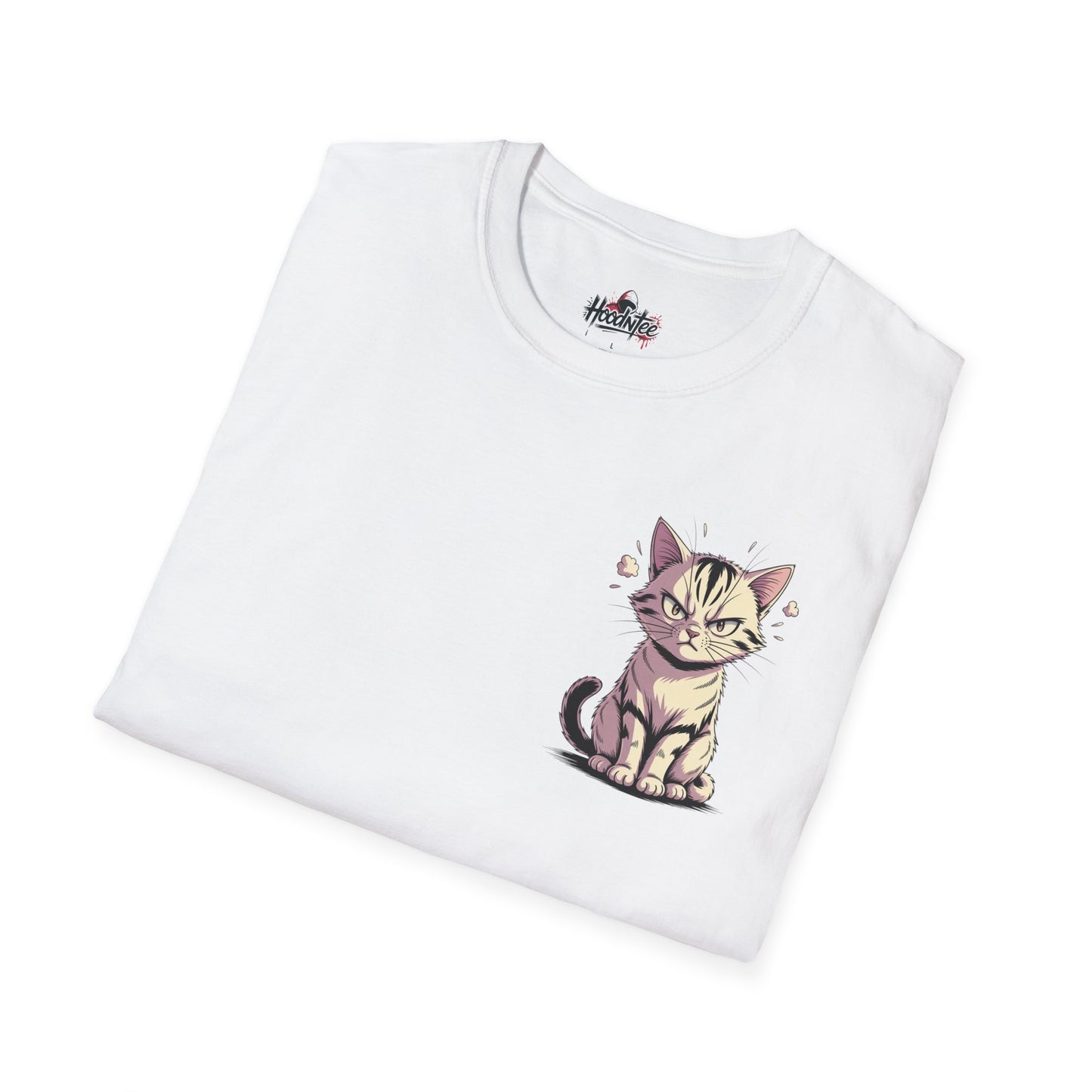 Cat Lover T-Shirt — "Give Me Coffee & Meow" Cute Grumpy Cat Graphic Tee