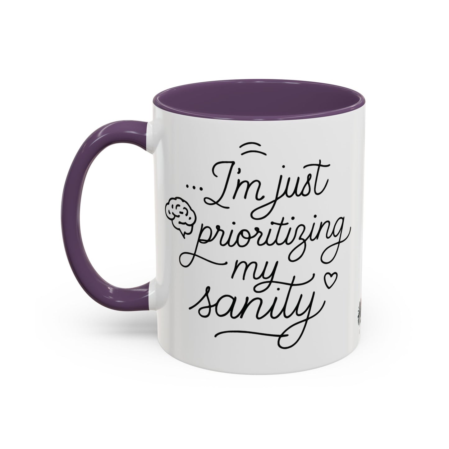 HoodnTee Mug | Prioritizing My Sanity Coffee Mug 🧠☕