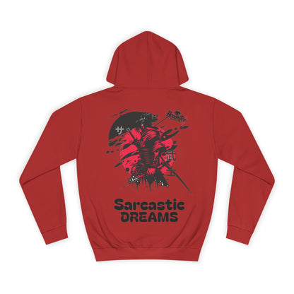HoodnTee Hoodie - Red Samurai Unisex Hoodie - Sarcastic Dreams