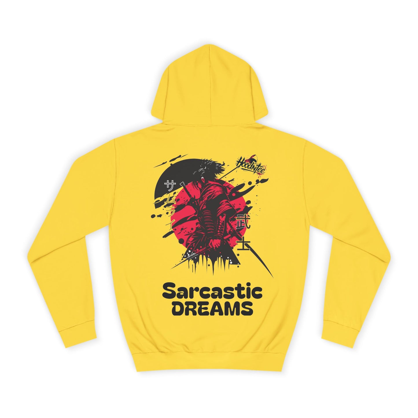 HoodnTee Hoodie - Red Samurai Unisex Hoodie - Sarcastic Dreams