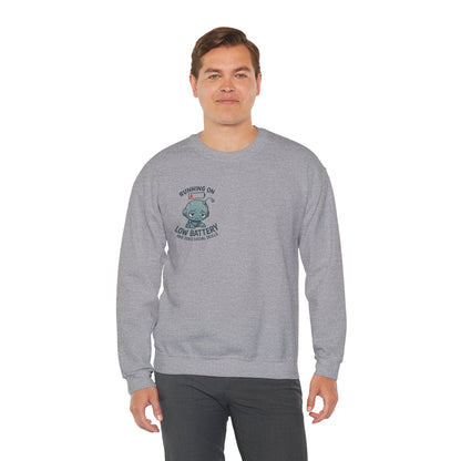 HoodnTee Sweatshirt | Please Do Not Disturb Sweatshirt — Cute Meditating Robot Crewneck 🤖