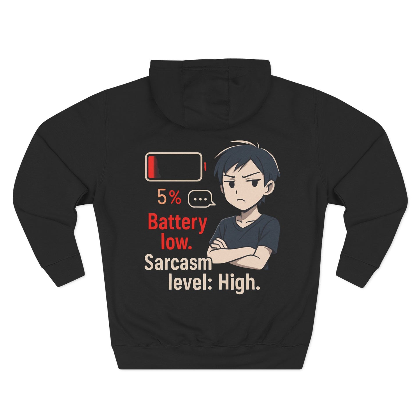 HoodnTee Hoodie | Battery Low Anime Hoodie 🔋😫