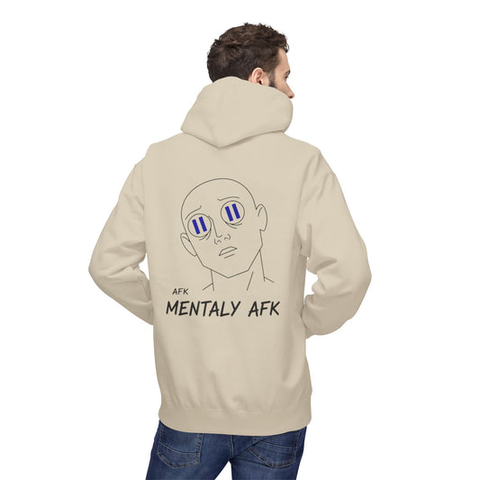 Mentally AFK Hoodie | Minimalist Anime Line Art Hoodie – HoodnTee