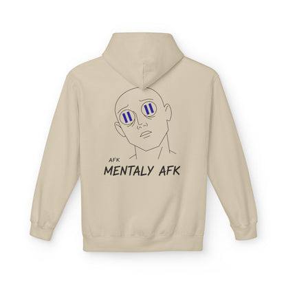 Mentally AFK Hoodie | Minimalist Anime Line Art Hoodie – HoodnTee