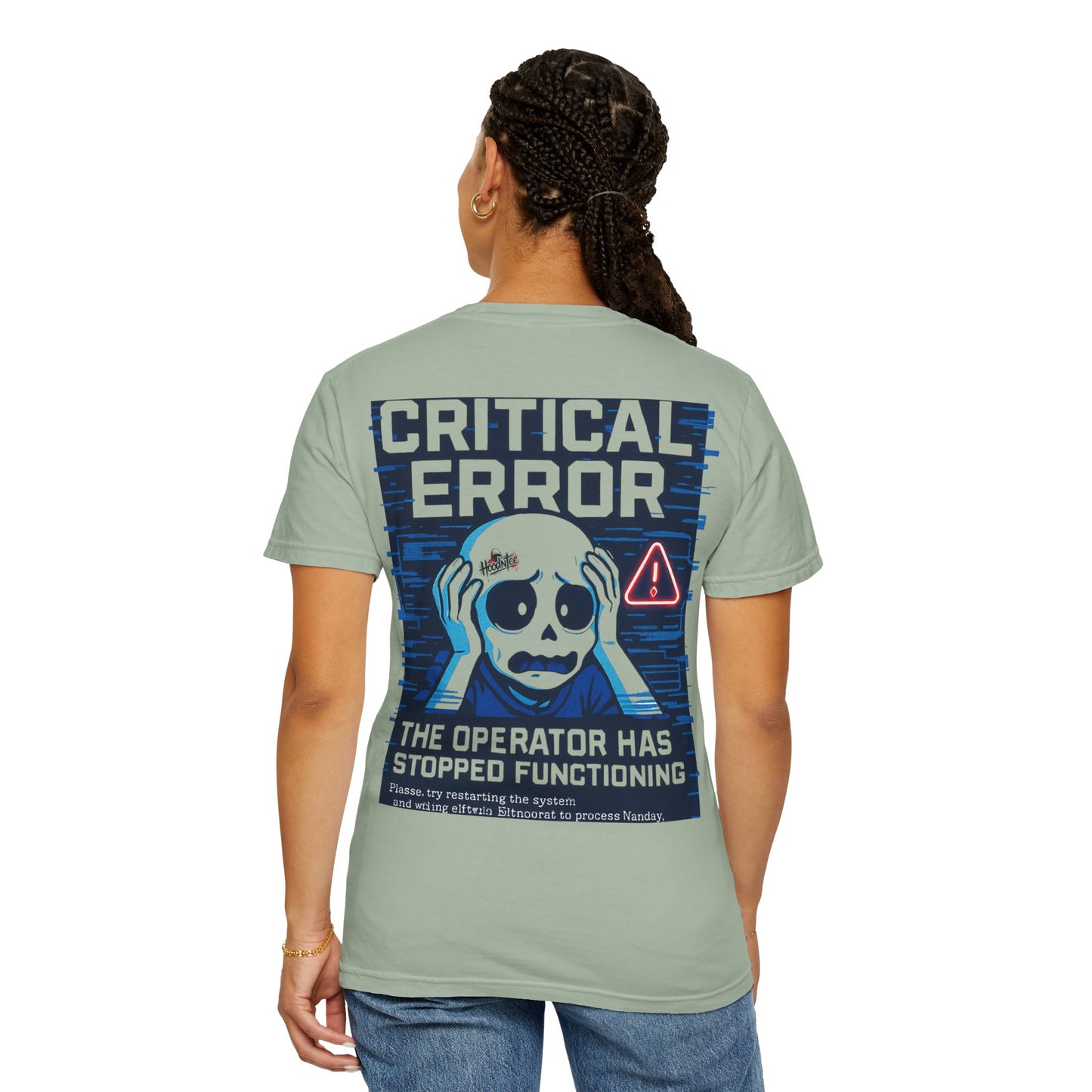 HoodnTee Shirt | Critical Error Skull T-Shirt — “404 Brain Not Found” Graphic Tee 💀