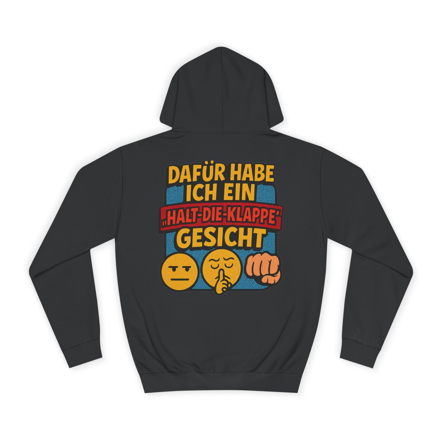 HoodnTee Hoodie | Pokerface? Shut-Up-Face! Hoodie 🤫🇩🇪