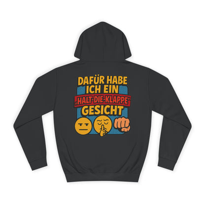 HoodnTee Hoodie | Pokerface? Shut-Up-Face! Hoodie 🤫🇩🇪
