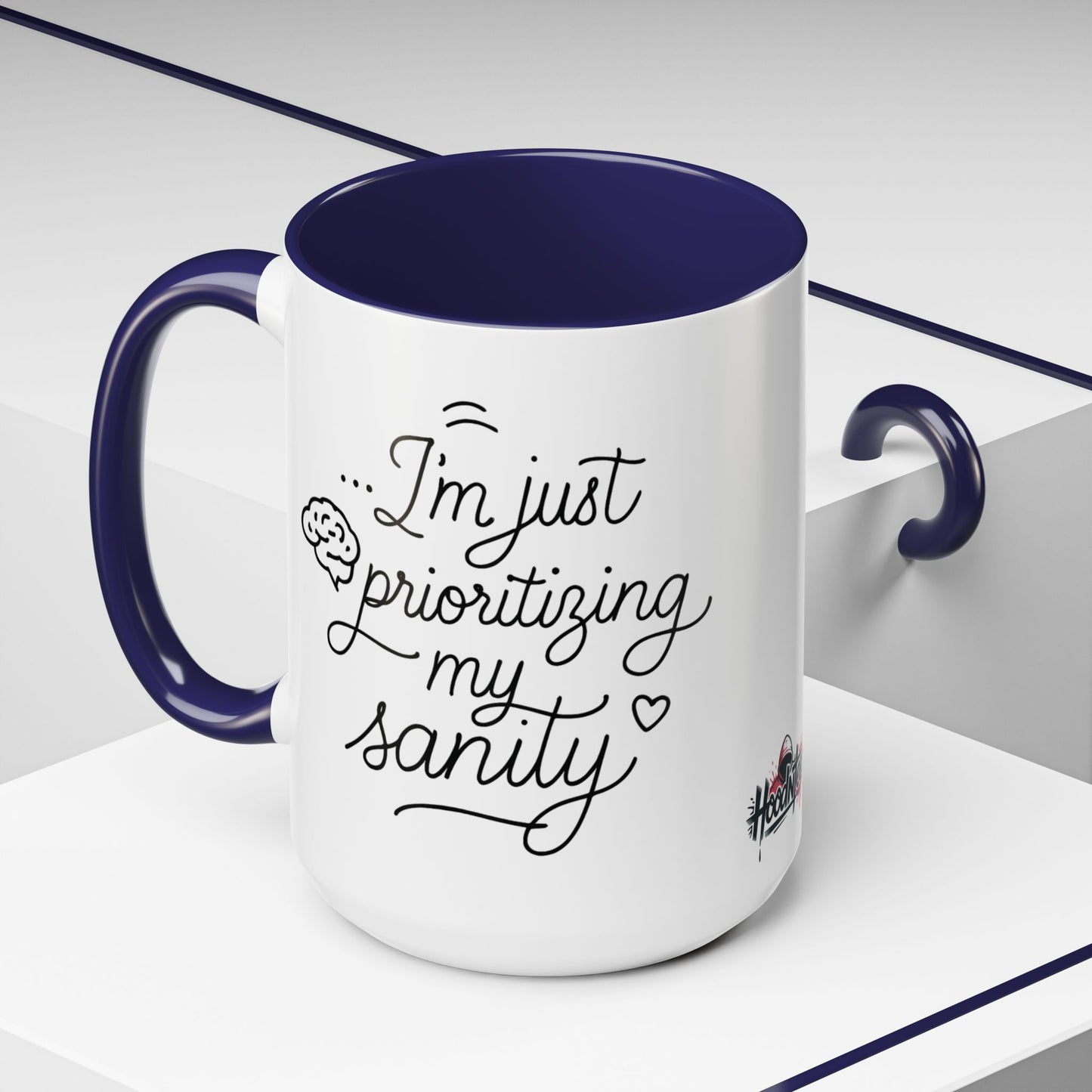 HoodnTee Mug | Prioritizing My Sanity Coffee Mug 🧠☕