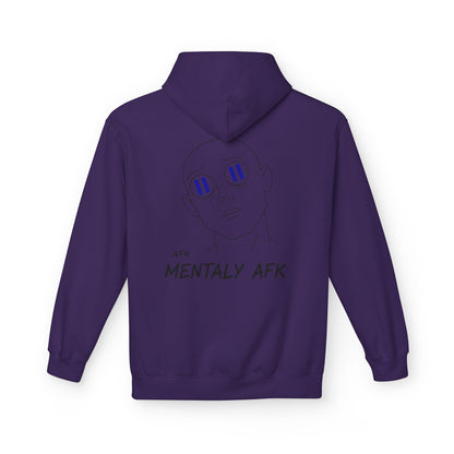 Mentally AFK Hoodie | Minimalist Anime Line Art Hoodie – HoodnTee