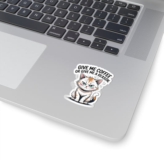 HoodnTee Sticker - Funny Grumpy Kitty Laptop Decal