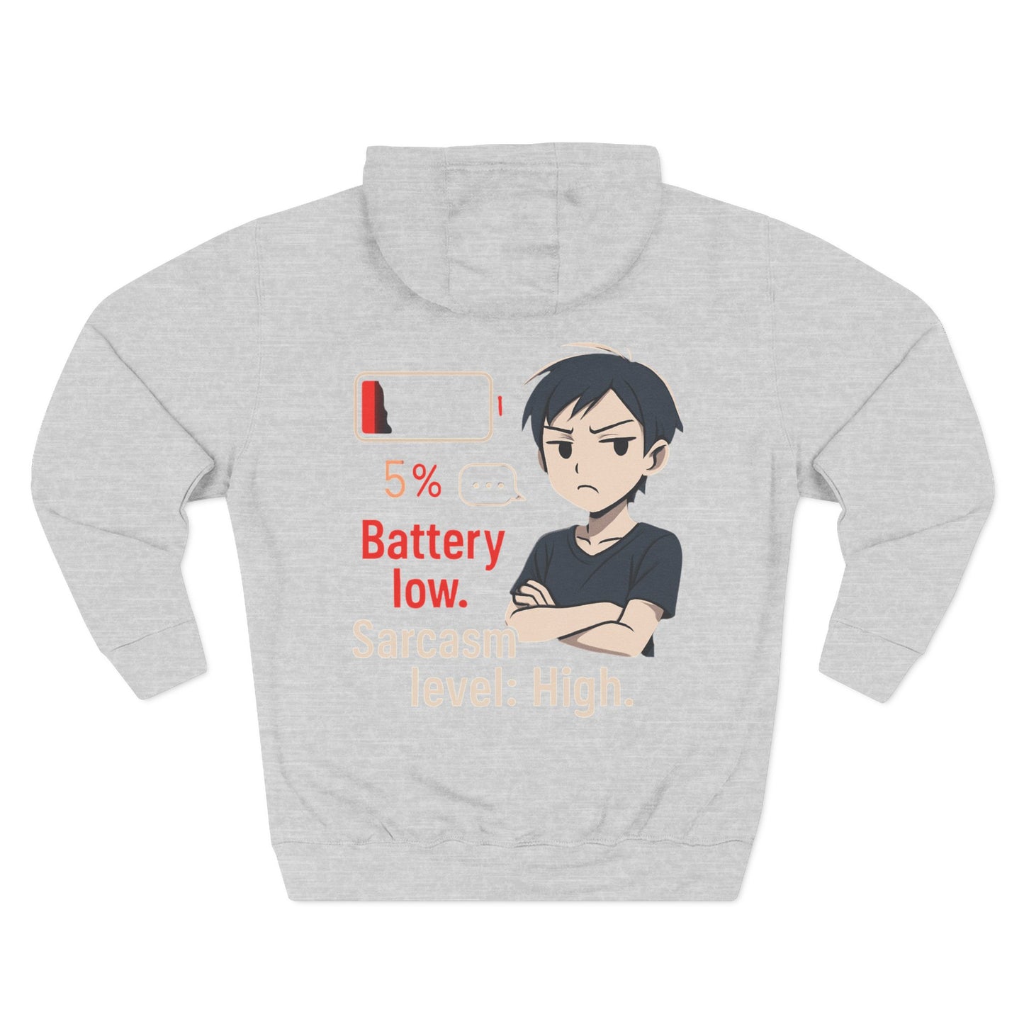 HoodnTee Hoodie | Battery Low Anime Hoodie 🔋😫