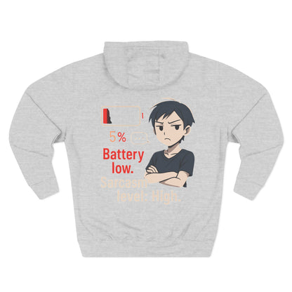 HoodnTee Hoodie | Battery Low Anime Hoodie 🔋😫