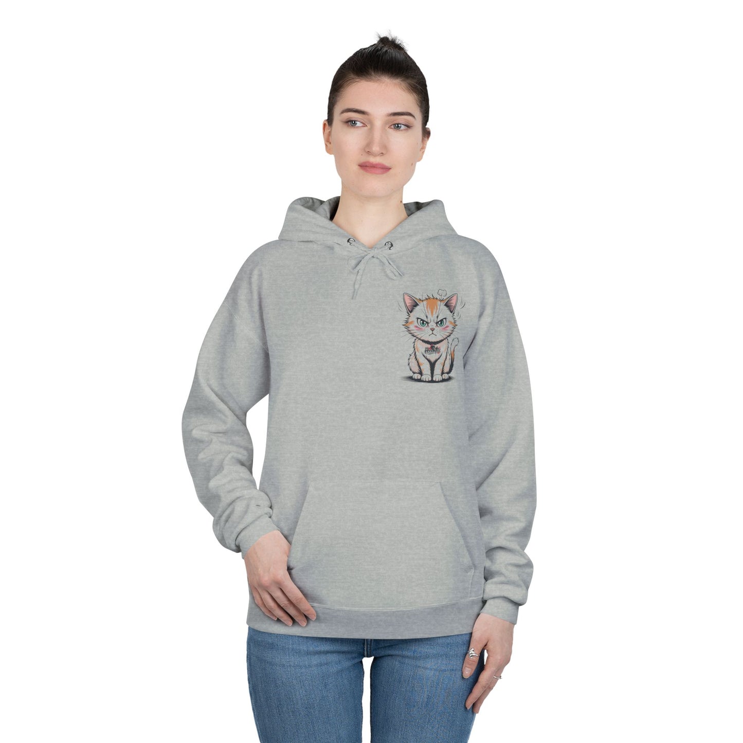 Funny Cat Coffee Hoodie – “Give Me Coffee or Give Me a Reason” Statement Pullover