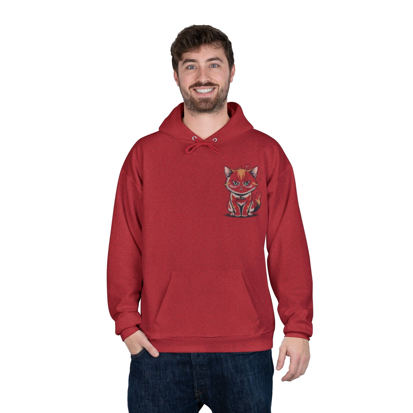 Funny Cat Coffee Hoodie – “Give Me Coffee or Give Me a Reason” Statement Pullover