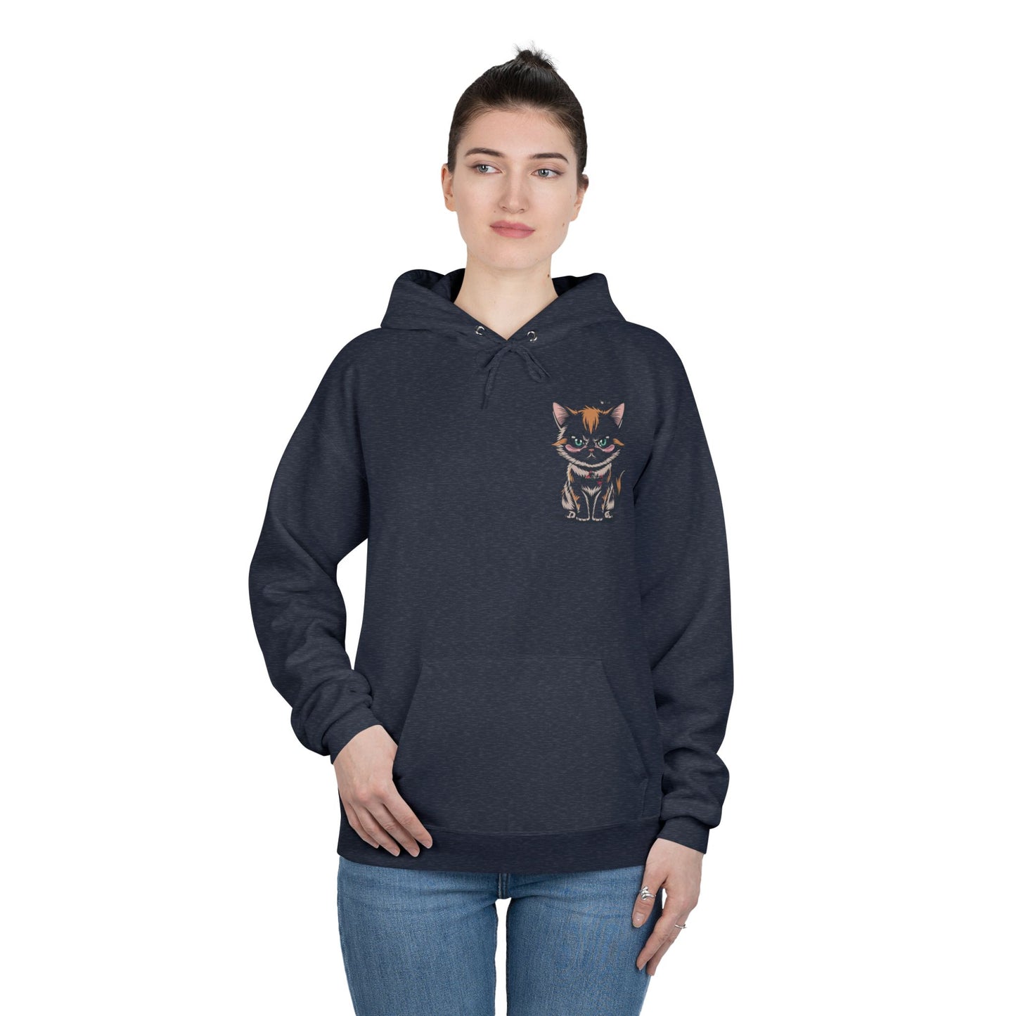 Funny Cat Coffee Hoodie – “Give Me Coffee or Give Me a Reason” Statement Pullover