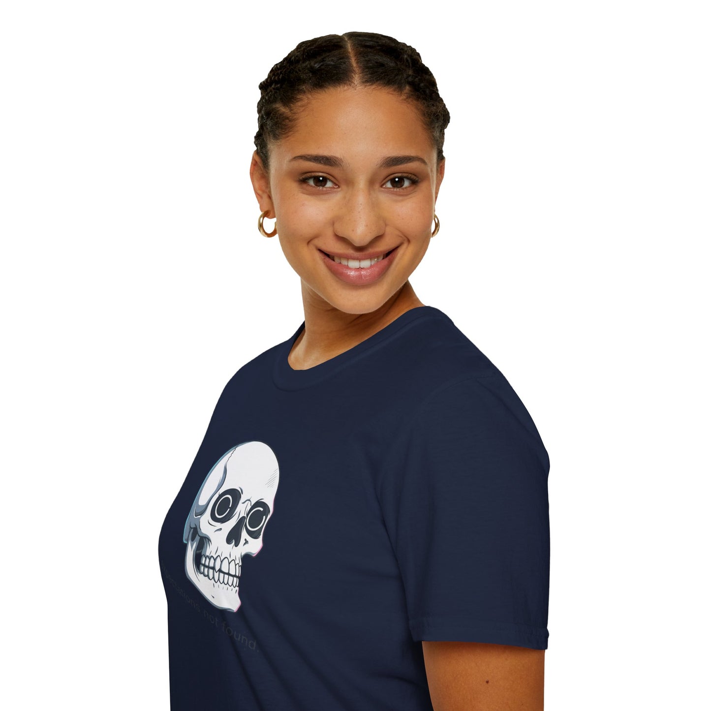 Skull Graphic T-Shirt — “Expectations Not Found” Front & 2026 Loading Back