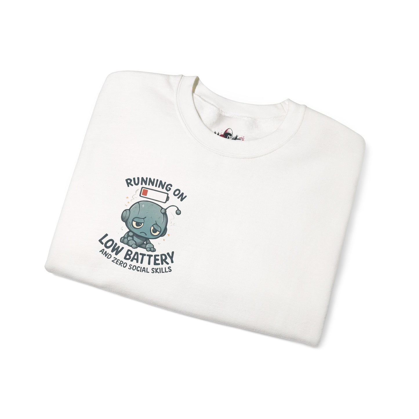 HoodnTee Sweatshirt | Please Do Not Disturb Sweatshirt — Cute Meditating Robot Crewneck 🤖