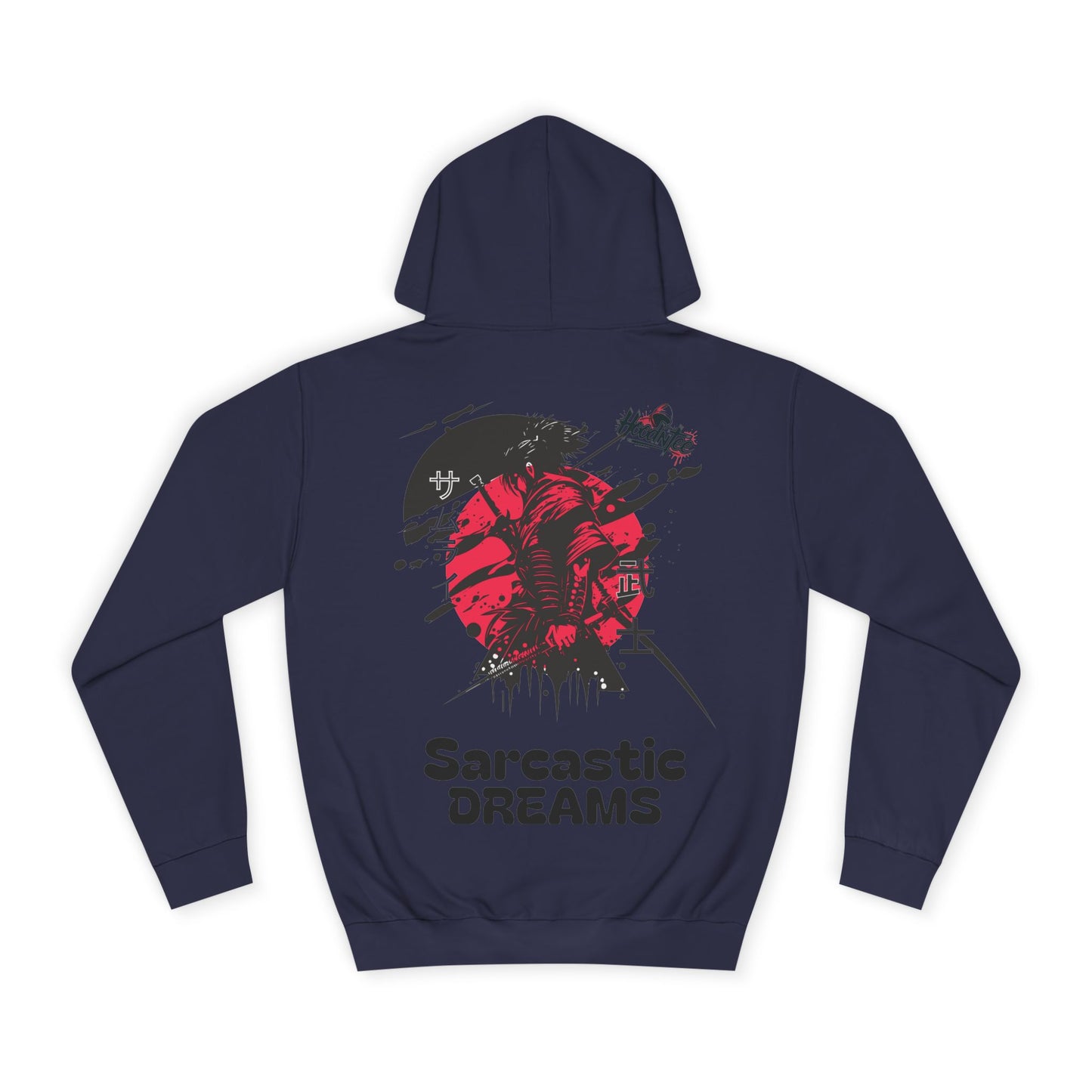 HoodnTee Hoodie - Red Samurai Unisex Hoodie - Sarcastic Dreams