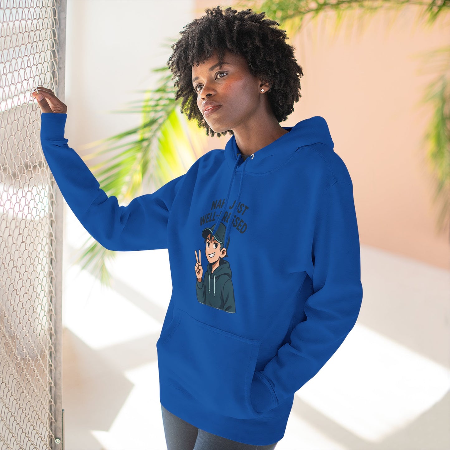 HoodnTee Hoodie | 'Mentally Stable?' Anime Boy Graphic Fleece Hoodie ✌️
