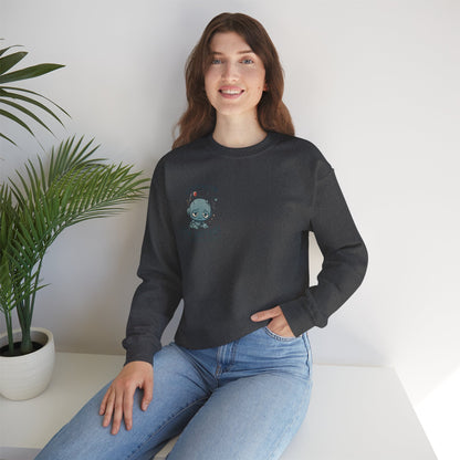 HoodnTee Sweatshirt | Please Do Not Disturb Sweatshirt — Cute Meditating Robot Crewneck 🤖
