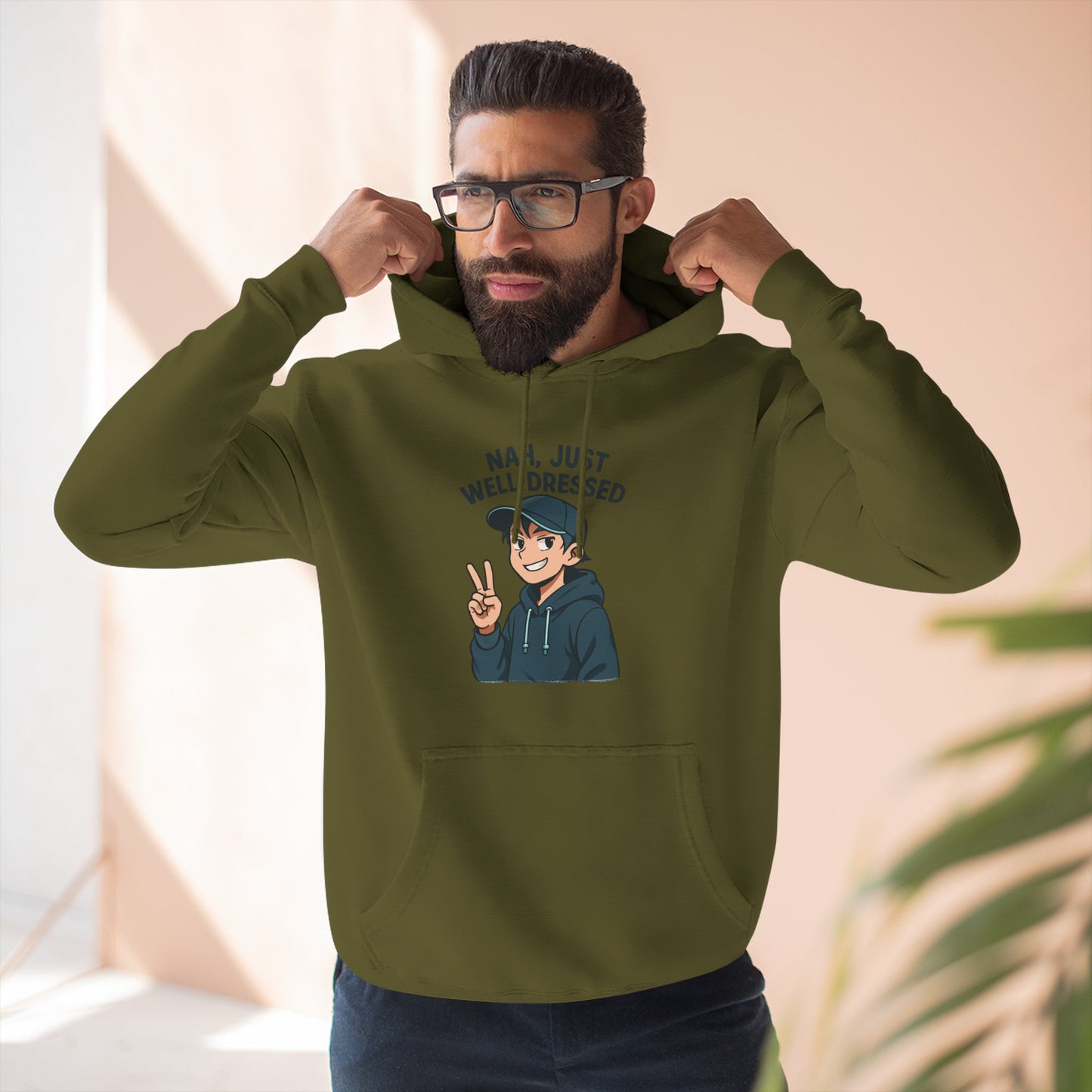 HoodnTee Hoodie | 'Mentally Stable?' Anime Boy Graphic Fleece Hoodie ✌️