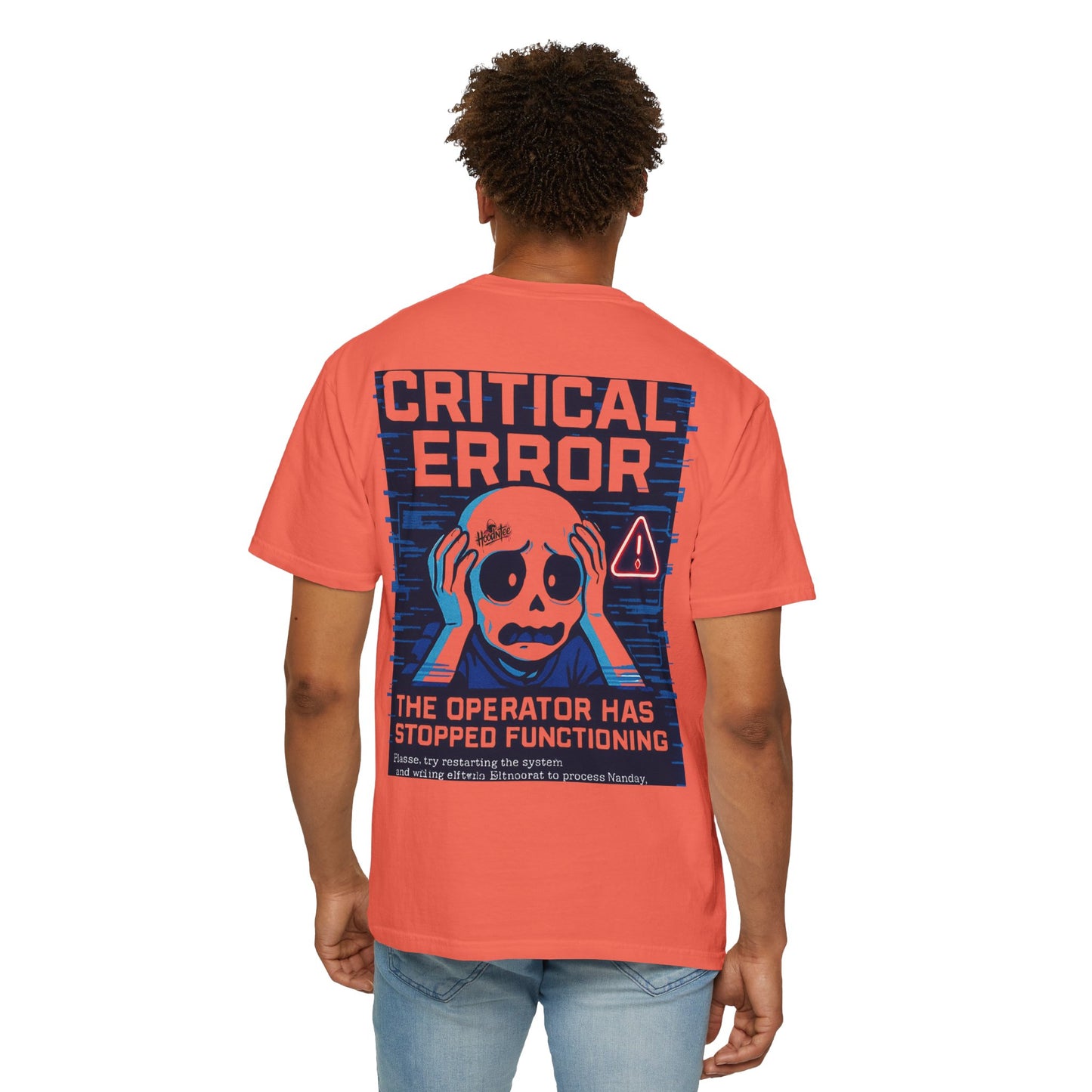 HoodnTee Shirt | Critical Error Skull T-Shirt — “404 Brain Not Found” Graphic Tee 💀