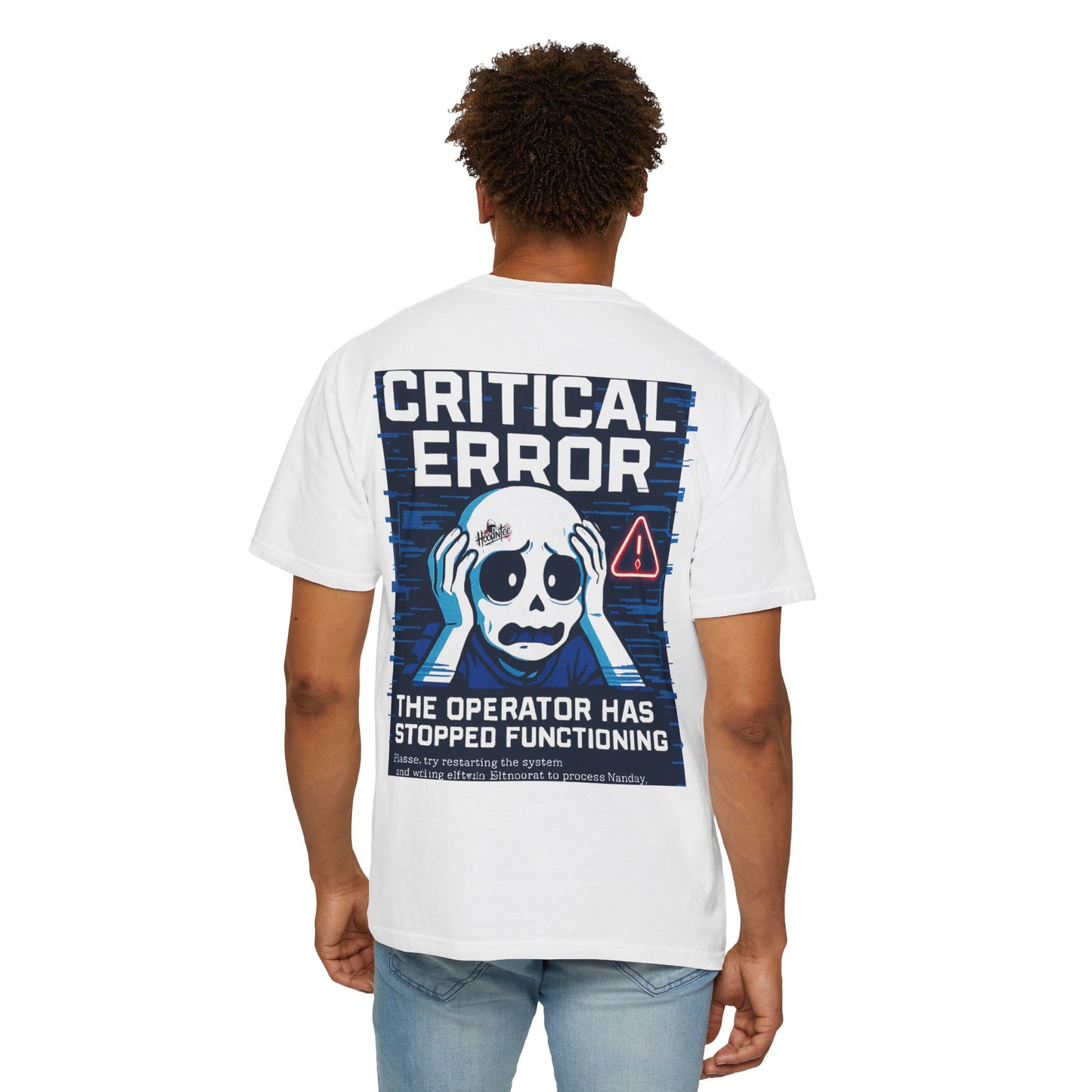 HoodnTee Shirt | Critical Error Skull T-Shirt — “404 Brain Not Found” Graphic Tee 💀