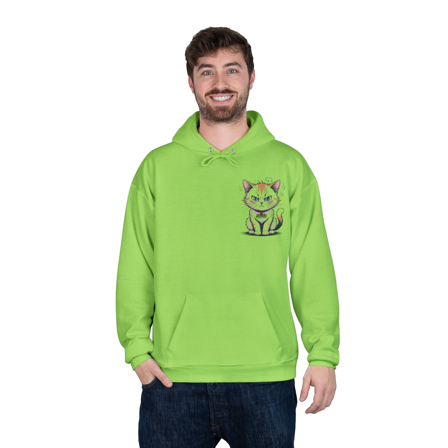 Funny Cat Coffee Hoodie – “Give Me Coffee or Give Me a Reason” Statement Pullover