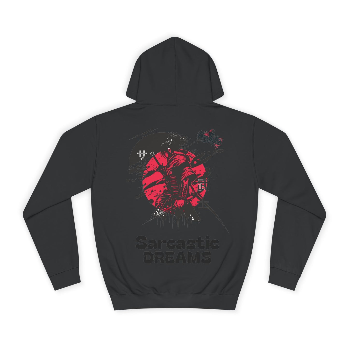 HoodnTee Hoodie - Red Samurai Unisex Hoodie - Sarcastic Dreams