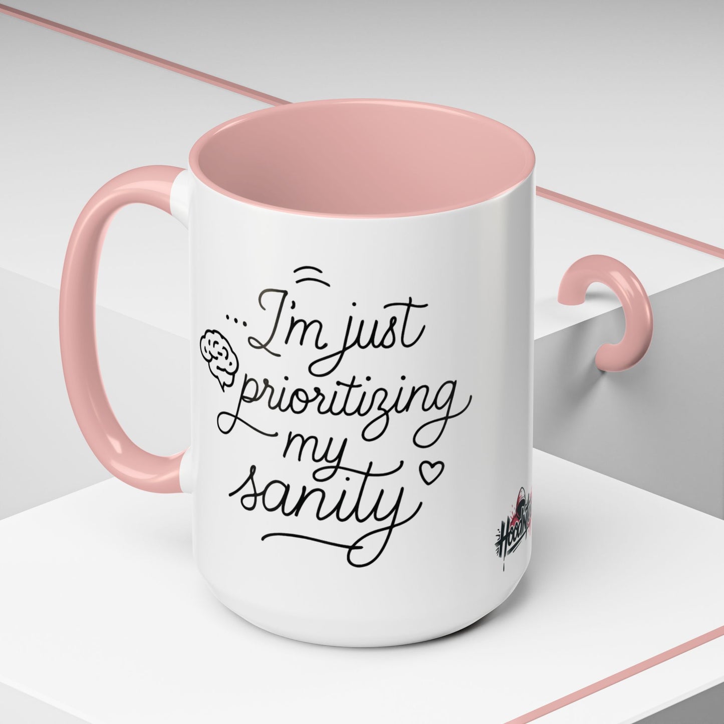 HoodnTee Mug | Prioritizing My Sanity Coffee Mug 🧠☕