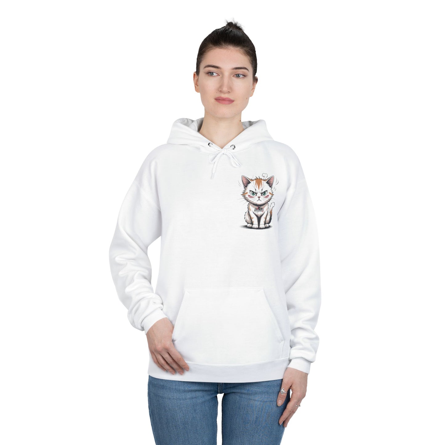 Funny Cat Coffee Hoodie – “Give Me Coffee or Give Me a Reason” Statement Pullover